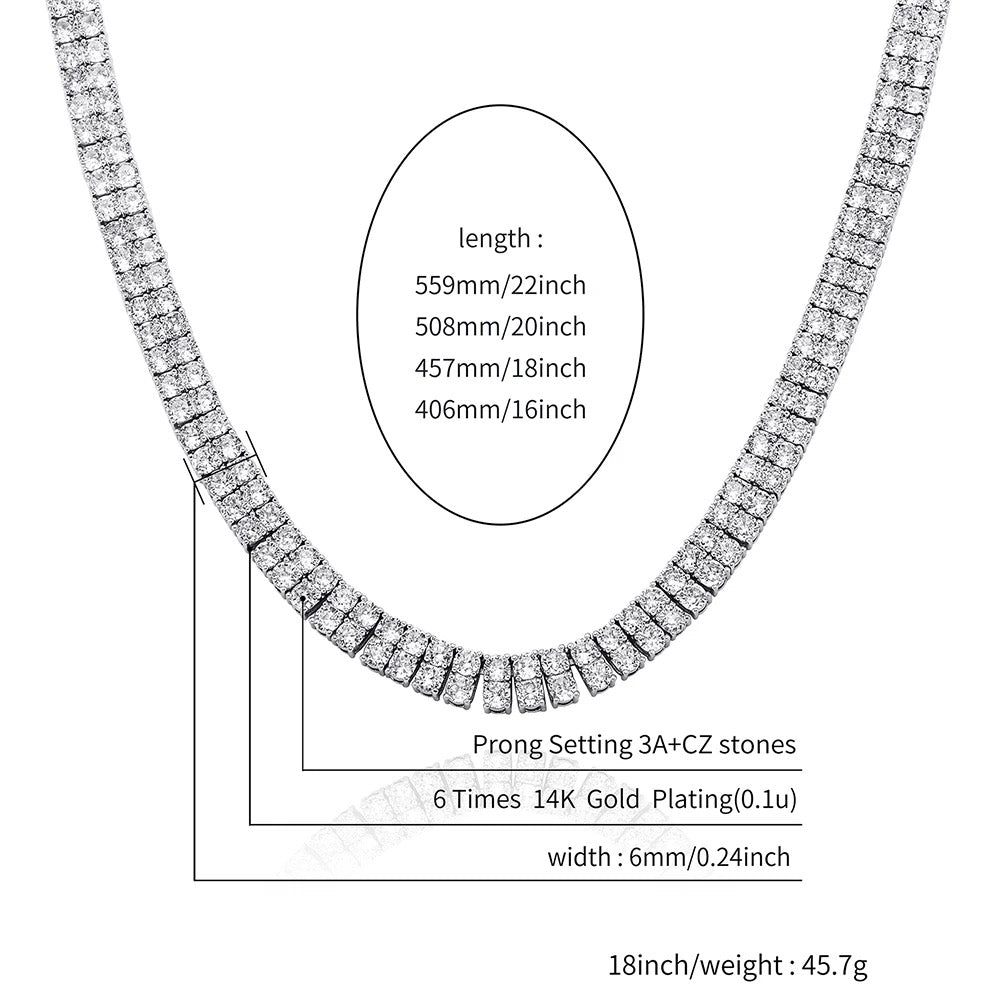 Tennis Double Row Chains