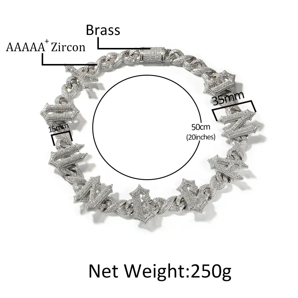 Name Letters Legacy444Eternity Star Cuban Custom