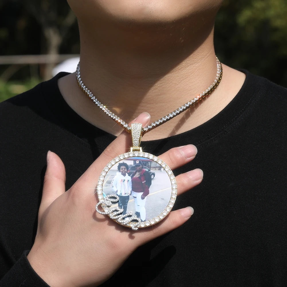 Name on Photo Custom Chains