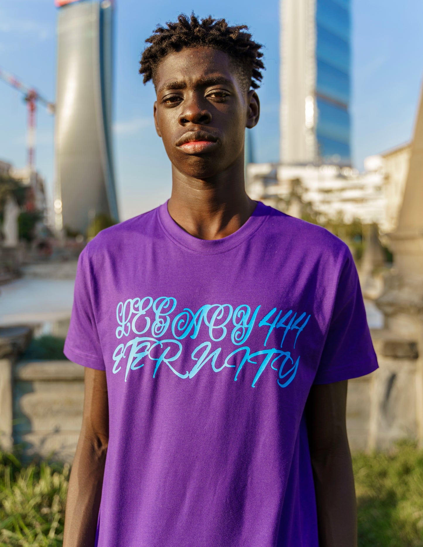 Legacy444Eternity Tee Blue Sky Purple