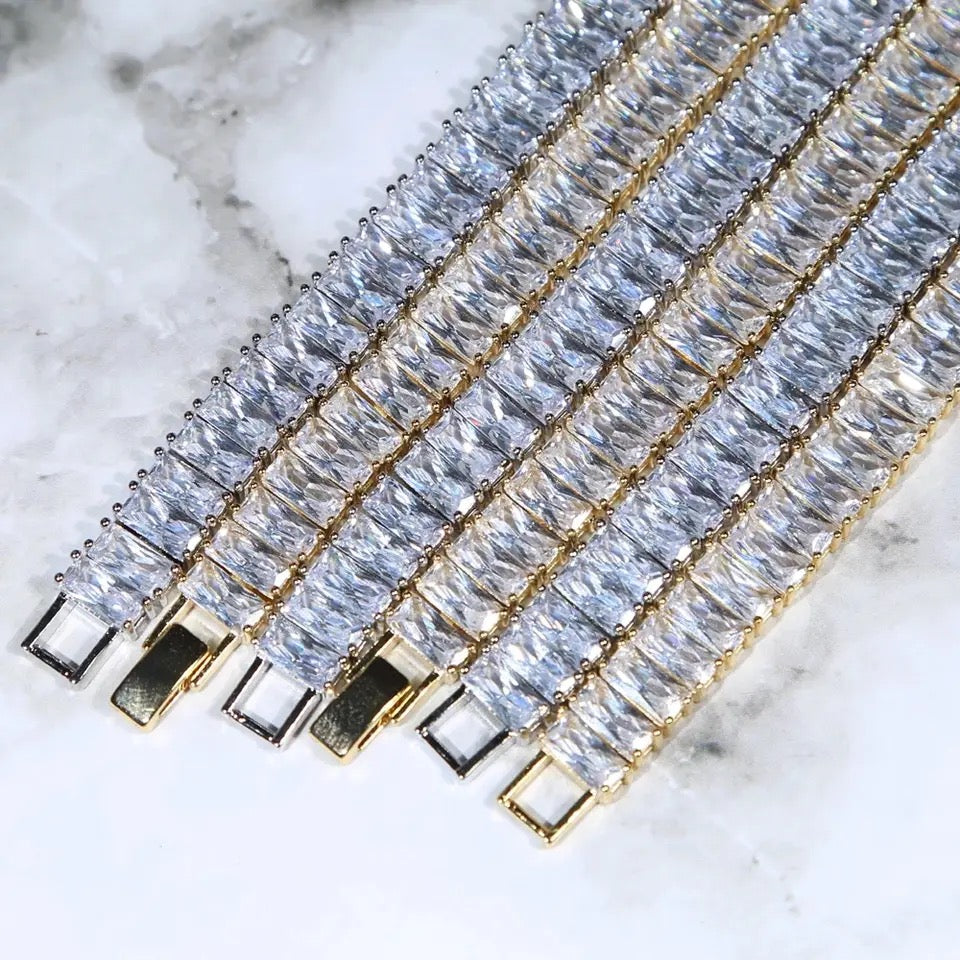 Mirror Tennis Set Chain+Bracelet