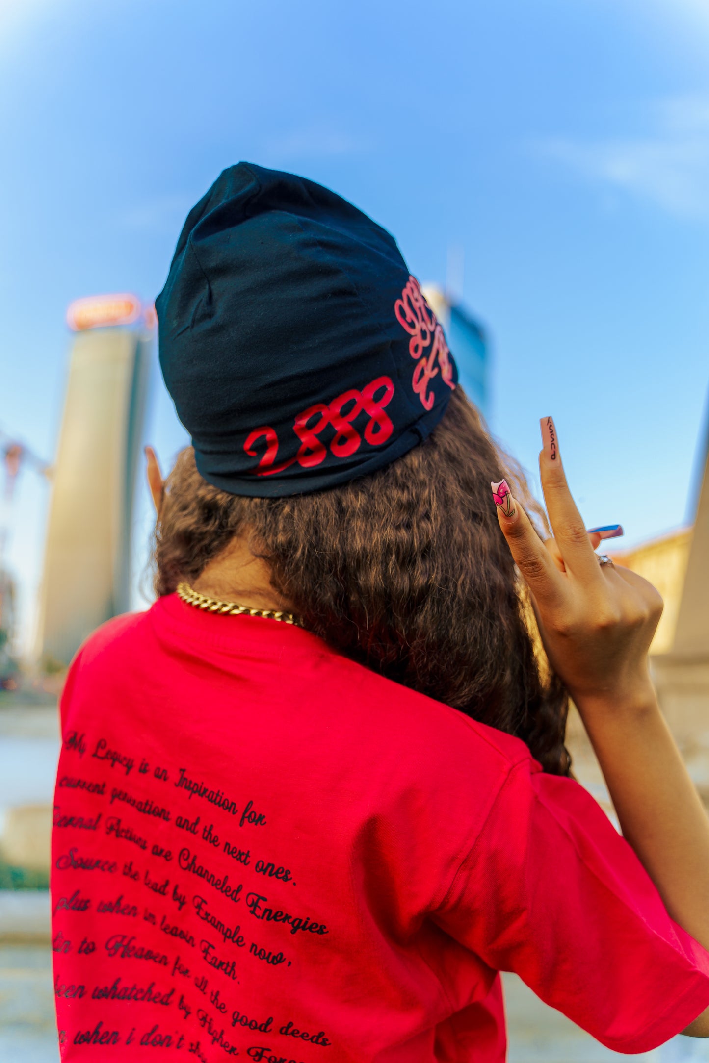 Jess Legacy444Eternity Red Beanie
