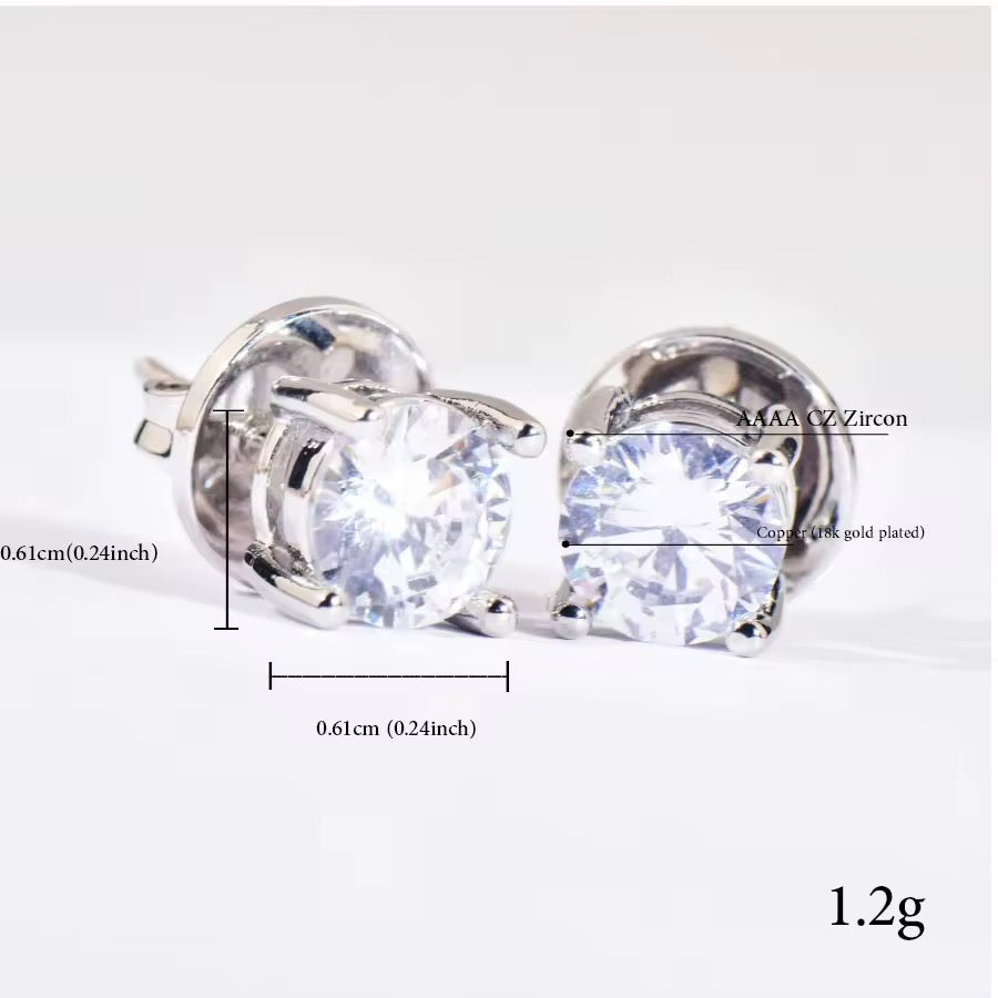 Diamond Earrings 11/12/13/14mm