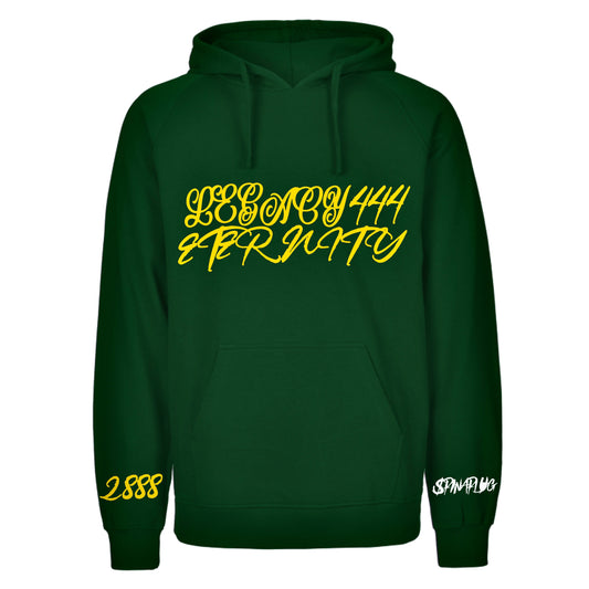 Yellow & Green ORGANICotton Hoodie Legacy444Eternity