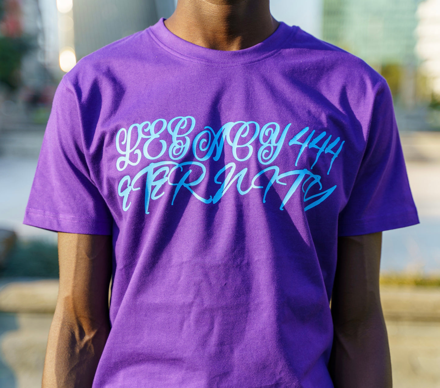 Legacy444Eternity Tee Blue Sky Purple