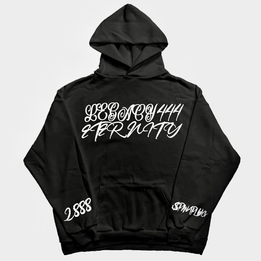 White & Black Hoodie Legacy444Eternity
