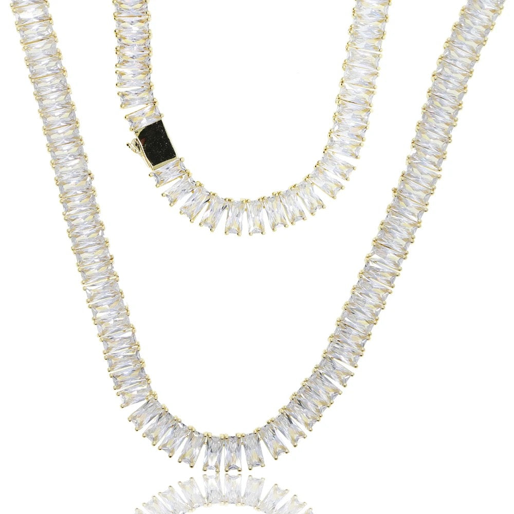 Mirror Tennis Set Chain+Bracelet