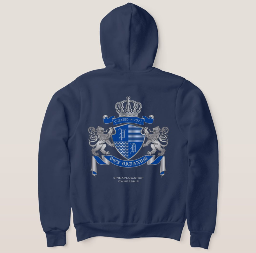 Navy Blue Don Dadanum Zip Hoodie