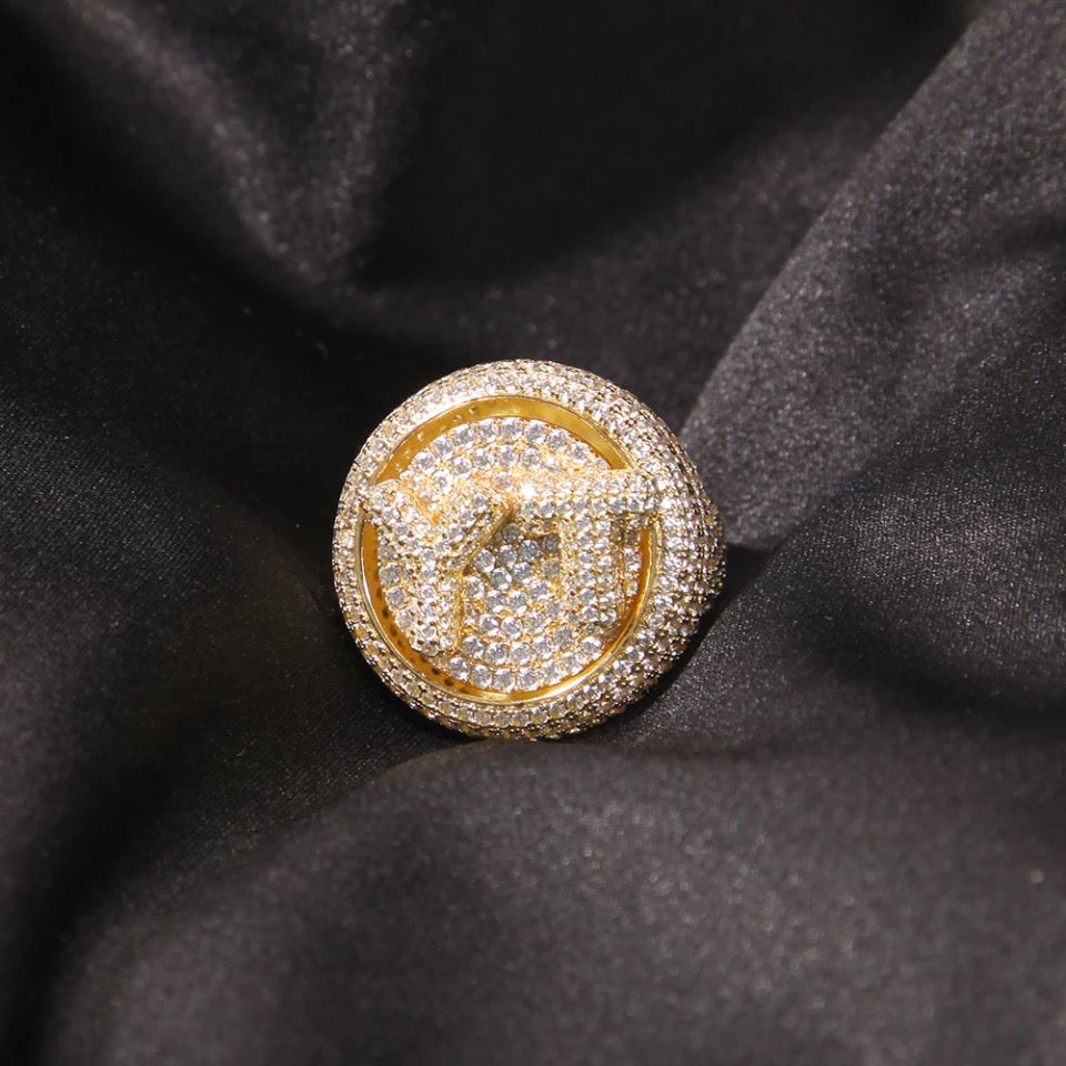 Letters Ruotable Rings Custom