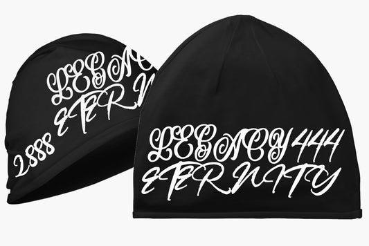 Organic Cotton Legacy444Eternity Black Beanie