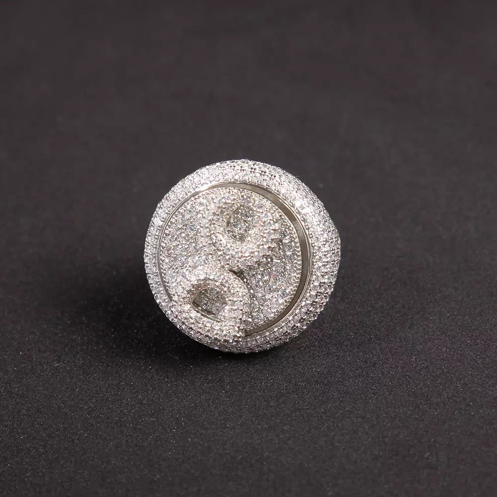 Letters Ruotable Rings Custom