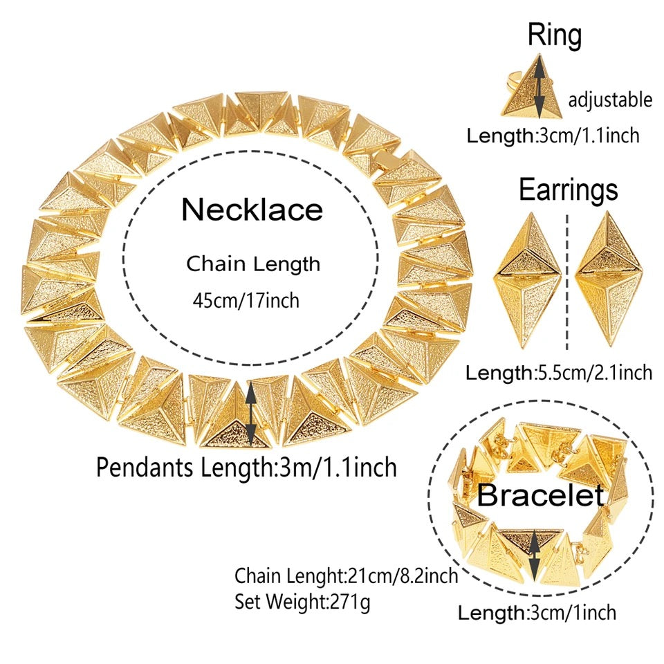 Pyramids Jewelery Set
