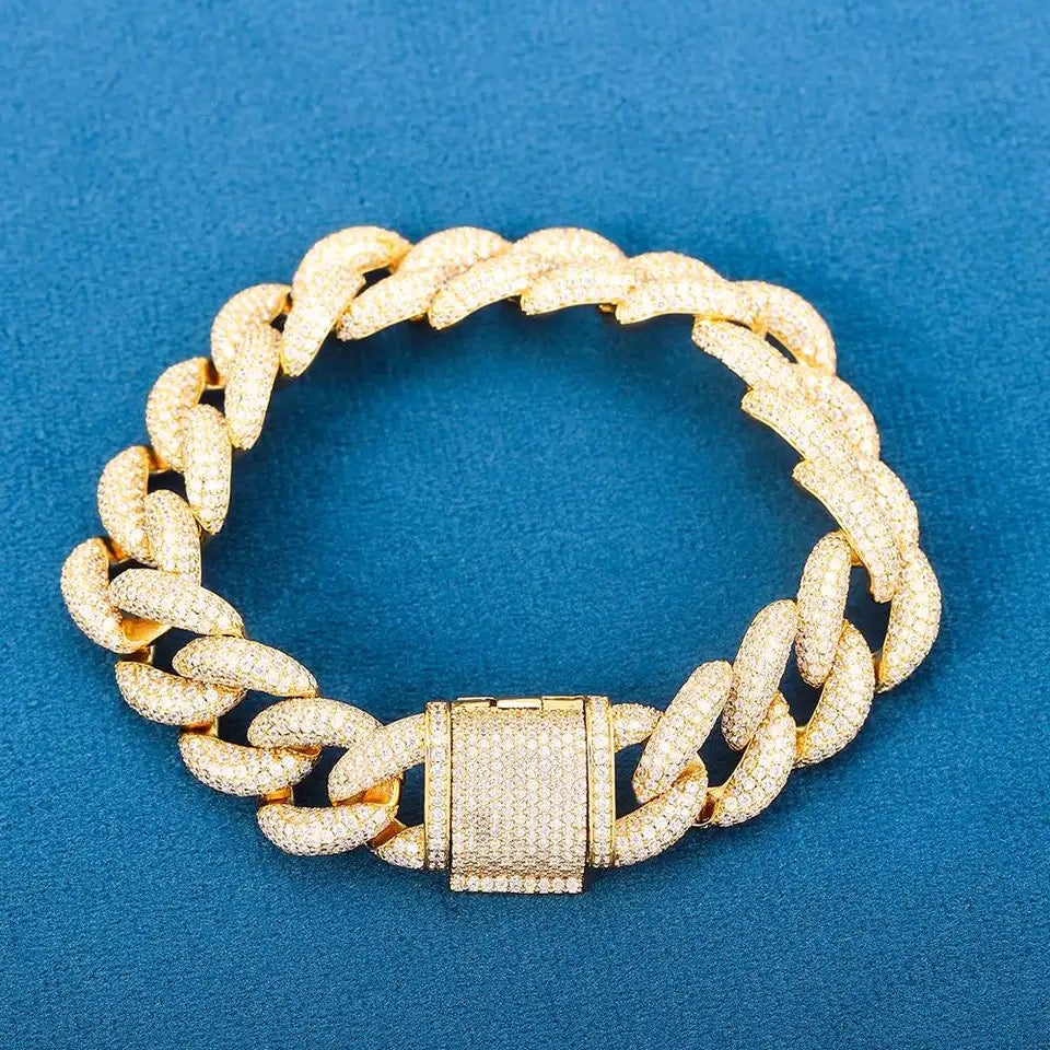 Round Cuban 14mm Bracelets