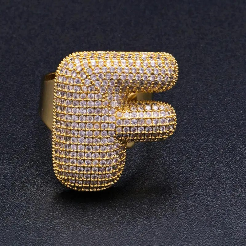 Lettere ALFABETO Rings NOME PERSONALIZZABILE