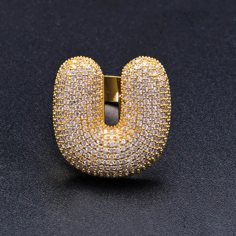 Lettere ALFABETO Rings NOME PERSONALIZZABILE