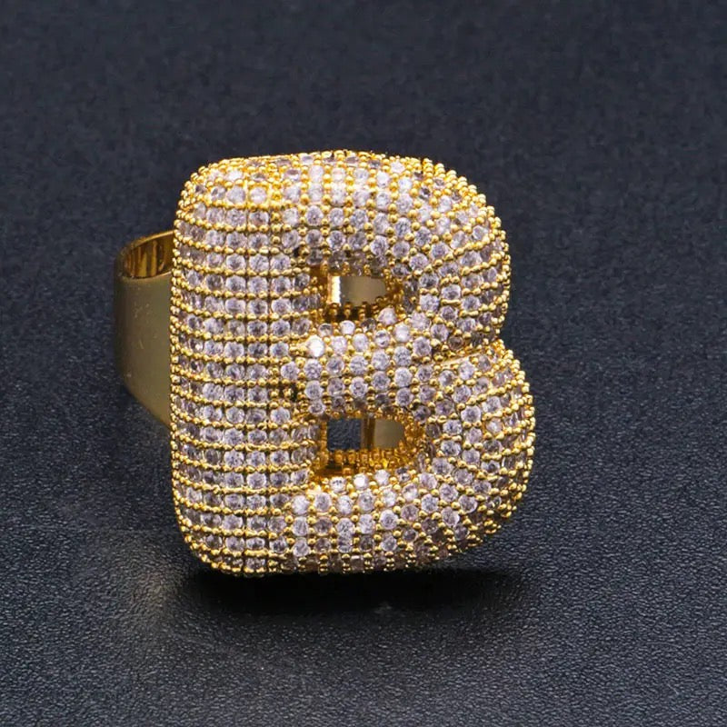 Lettere ALFABETO Rings NOME PERSONALIZZABILE