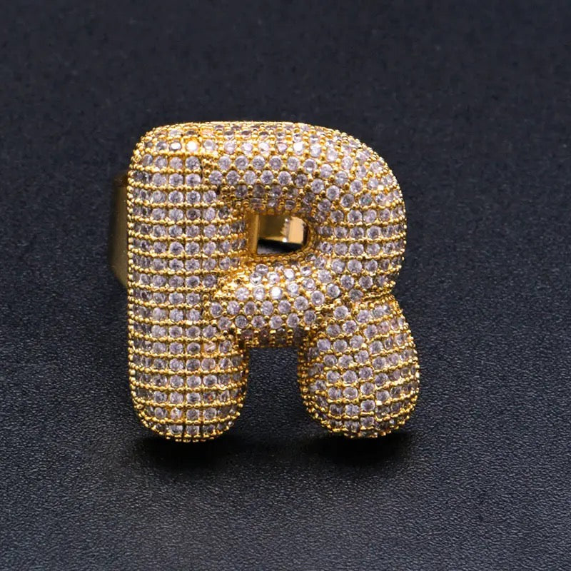 Lettere ALFABETO Rings NOME PERSONALIZZABILE