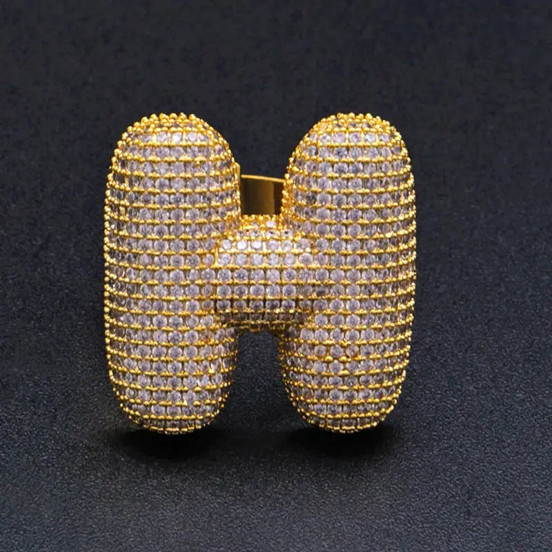 Lettere ALFABETO Rings NOME PERSONALIZZABILE