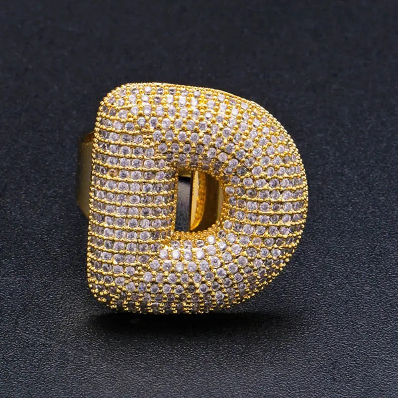 Lettere ALFABETO Rings NOME PERSONALIZZABILE