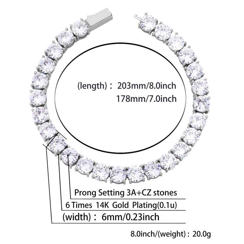 Tennis 3/6mm Bracelets