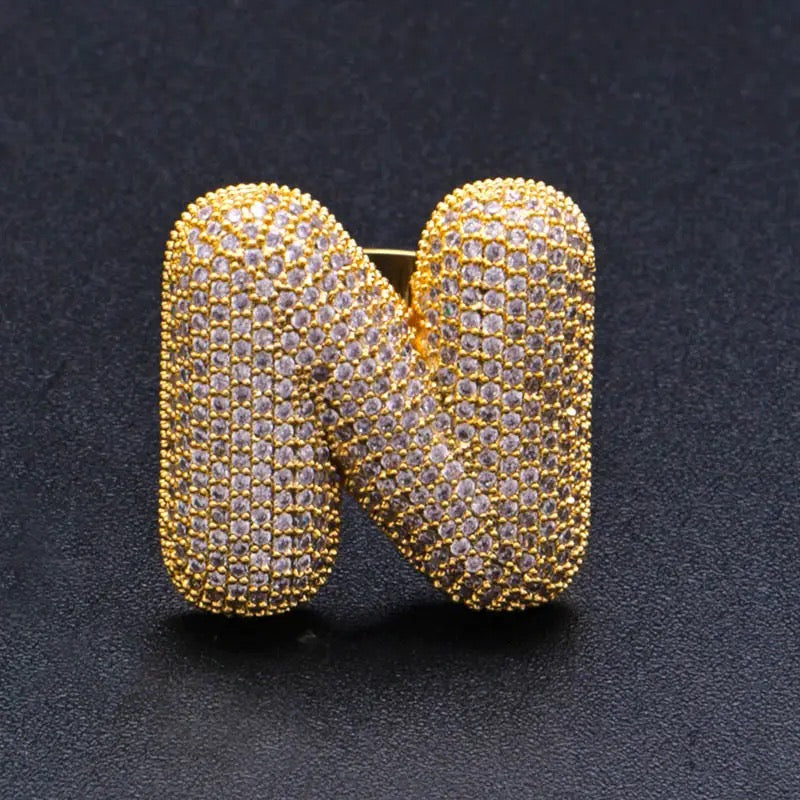 Lettere ALFABETO Rings NOME PERSONALIZZABILE