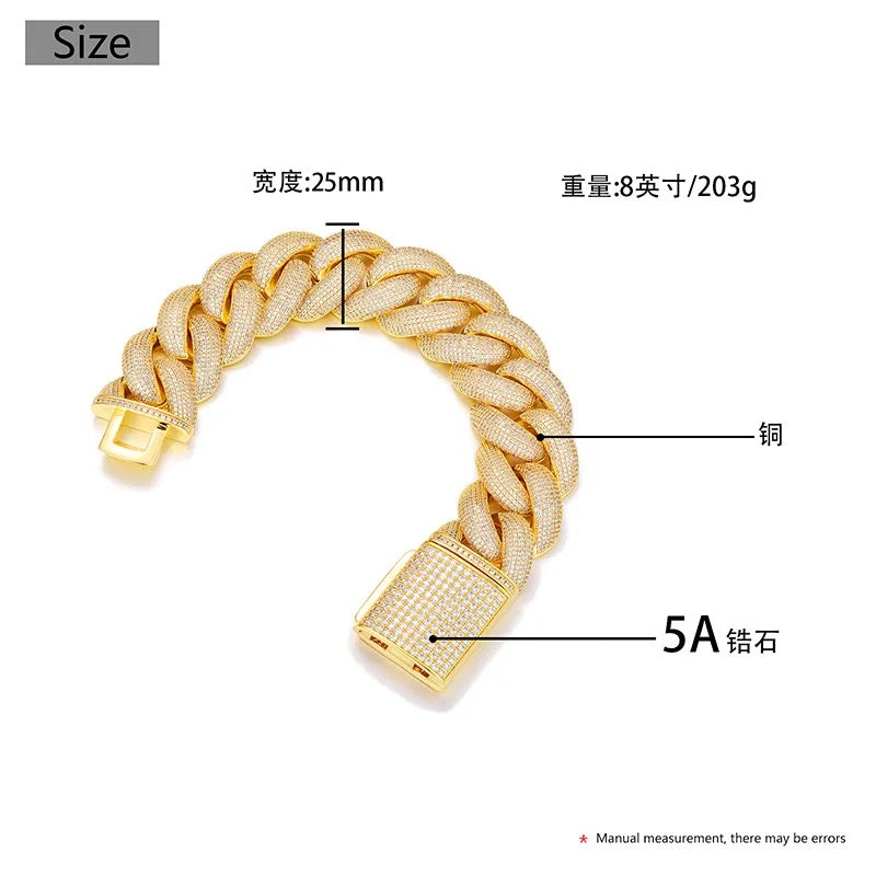 Giant Cuban Bracelets 25mm