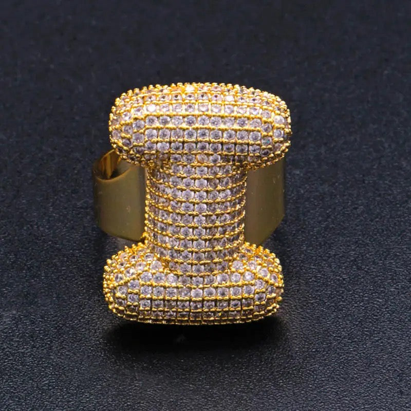 Lettere ALFABETO Rings NOME PERSONALIZZABILE