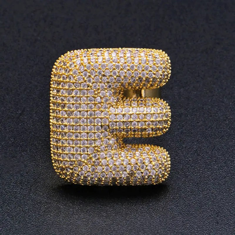 Lettere ALFABETO Rings NOME PERSONALIZZABILE