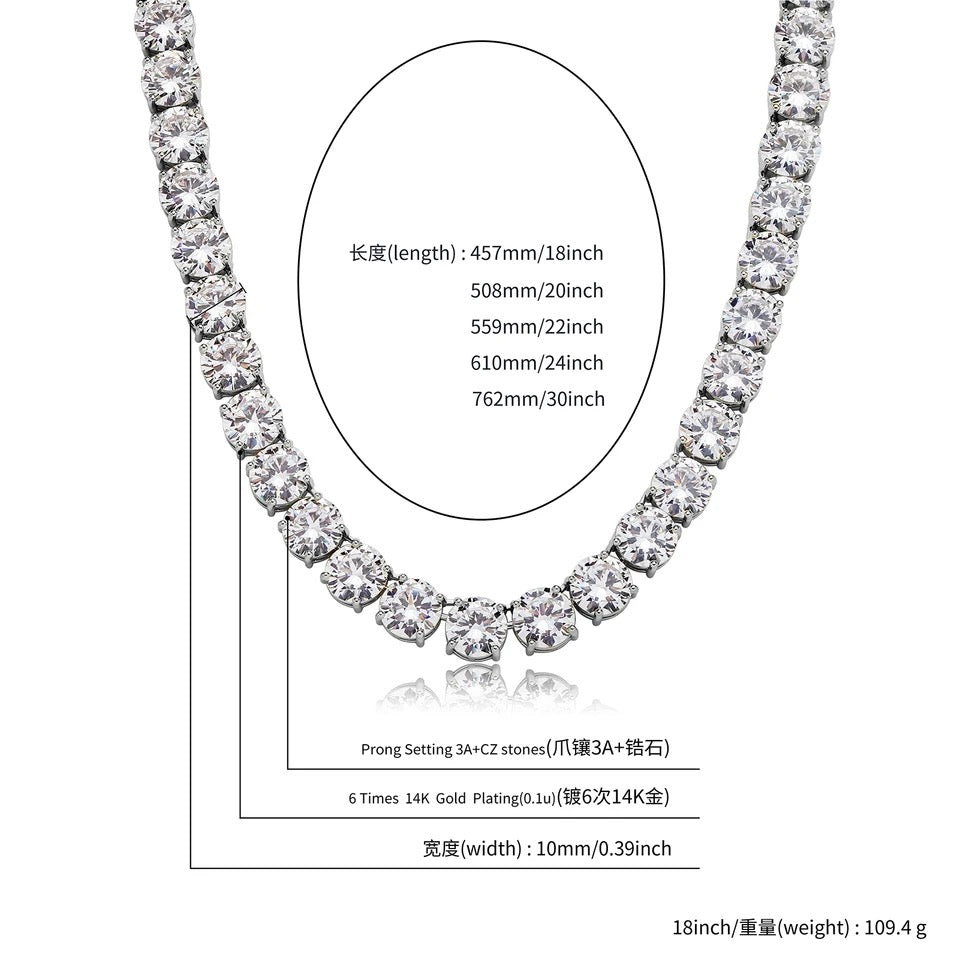 Tennis Chains Big 10mm