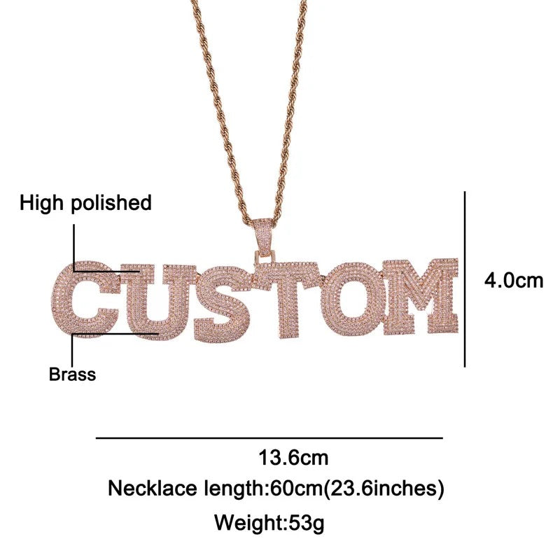 Taten Rays / CUSTOM Chains con NOME PERSONALIZZABILE