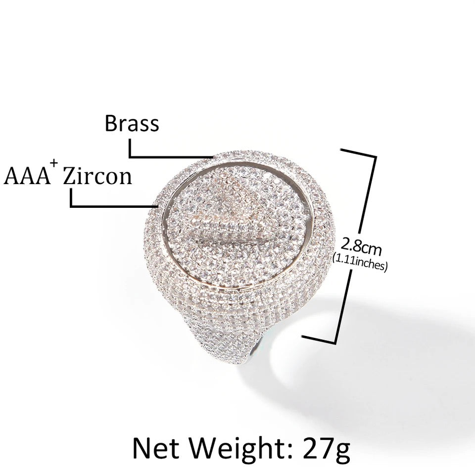 Letters Ruotable Rings Custom