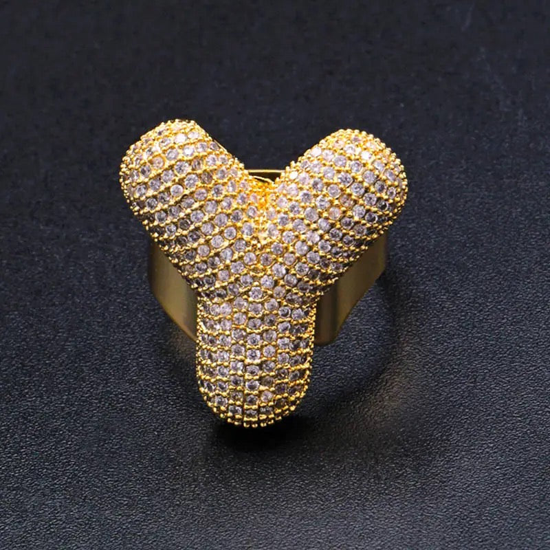 Lettere ALFABETO Rings NOME PERSONALIZZABILE