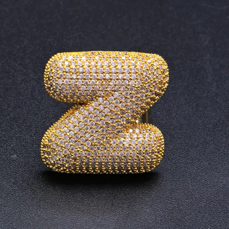 Lettere ALFABETO Rings NOME PERSONALIZZABILE