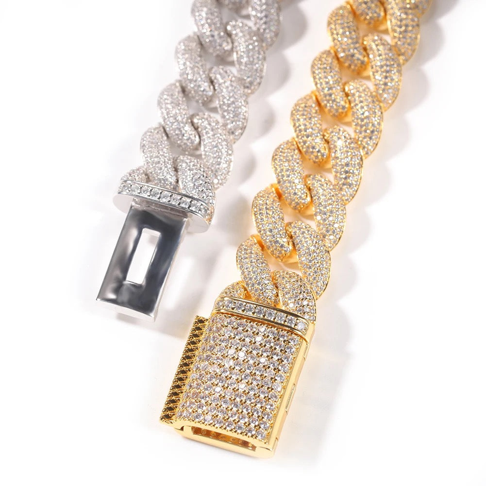 Round Cuban 14mm Bracelets