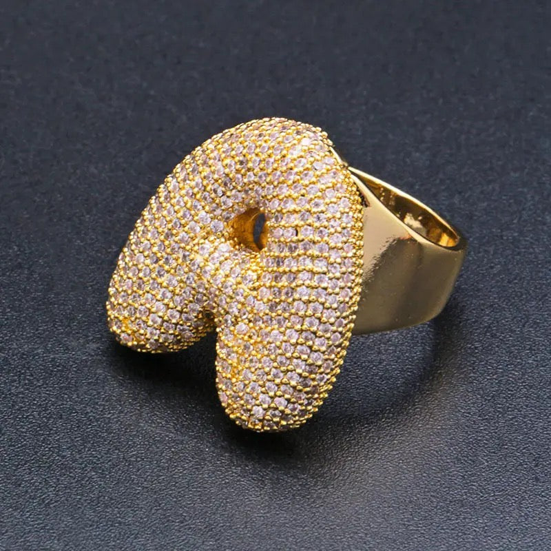 Lettere ALFABETO Rings NOME PERSONALIZZABILE